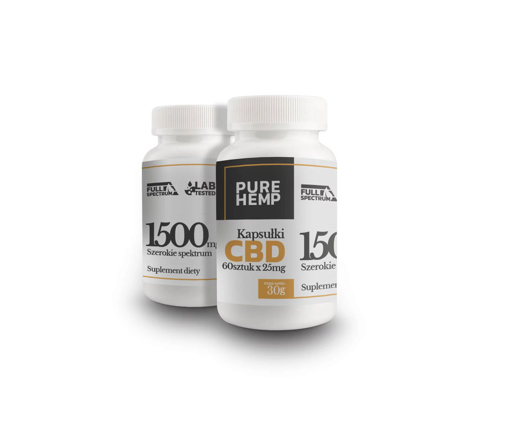 CBD Full Spectrum 1500 milligrams CBD capsules - 60 units Cbd 1500mg capsules - 60 pieces - 25mg per capsule - Full Spectrum